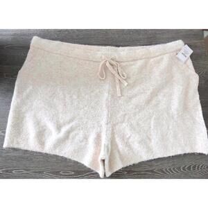 Auden Oat Sweater Knit Drawstring Shorts Women Size 3X